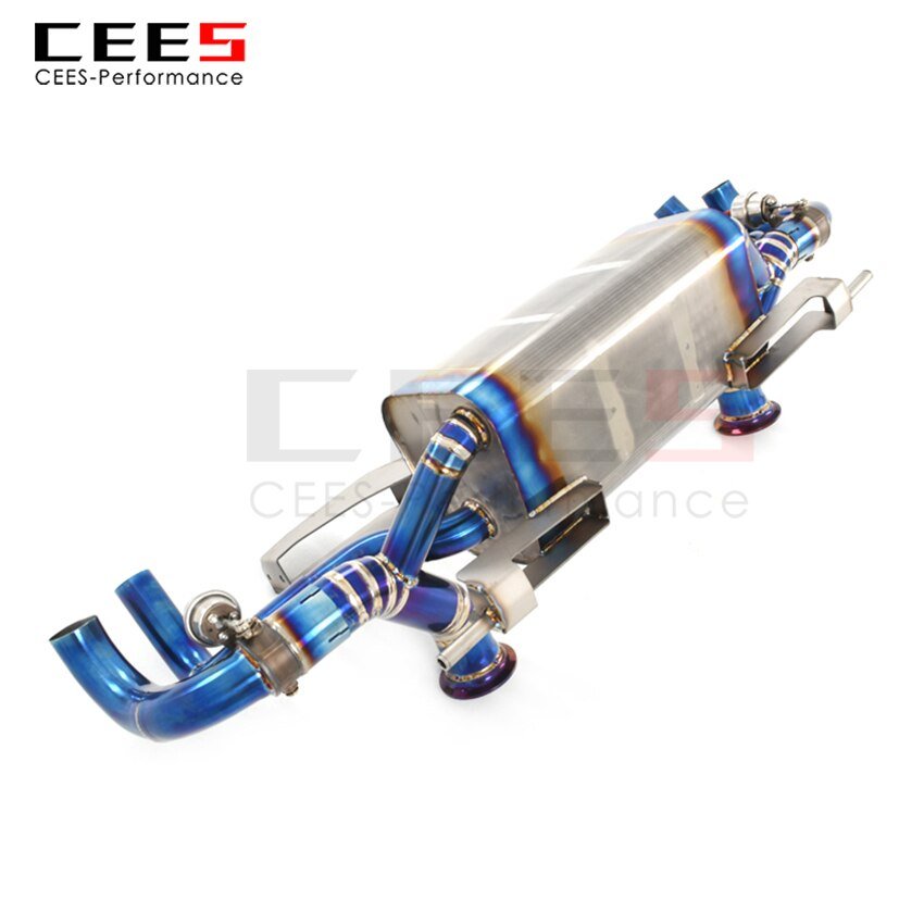 CEES Exhaust System For Lamborghini Gallardo LP560 5.2L Performance Titanium Catback Valve Muffler Auto Modification Car Parts