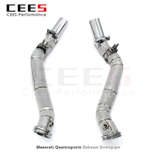 CEES Downpipe for Maserati Quattroporte 3.0T 2013-2016 Performance Catalytic Converters Echappement Voiture Downpipe Exhaust