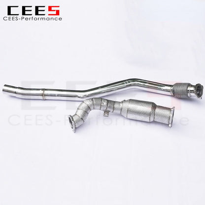 CEES Downpipe for PORSCHE Macan 2.0T 2014+ Stainless Steel Pipe Car Exhaust System High Performance Catalytic Converters