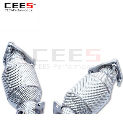 CEES Exhaust System For Infiniti FX35 Headers With/Without Catalyst Test Pipe Converter High Flow Catted Exhaust Downpipe