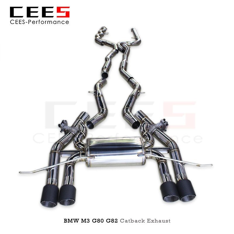 CEES Catback Exhaust For BMW M3/M4 G80/G82/G8X 3.0T 2020-2025 Stainless Steel Performance Exhaust valve control Muffler System