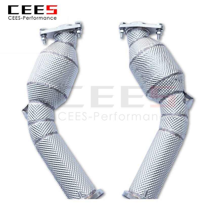 CEES Exhaust System For Infiniti FX35 Headers With/Without Catalyst Test Pipe Converter High Flow Catted Exhaust Downpipe