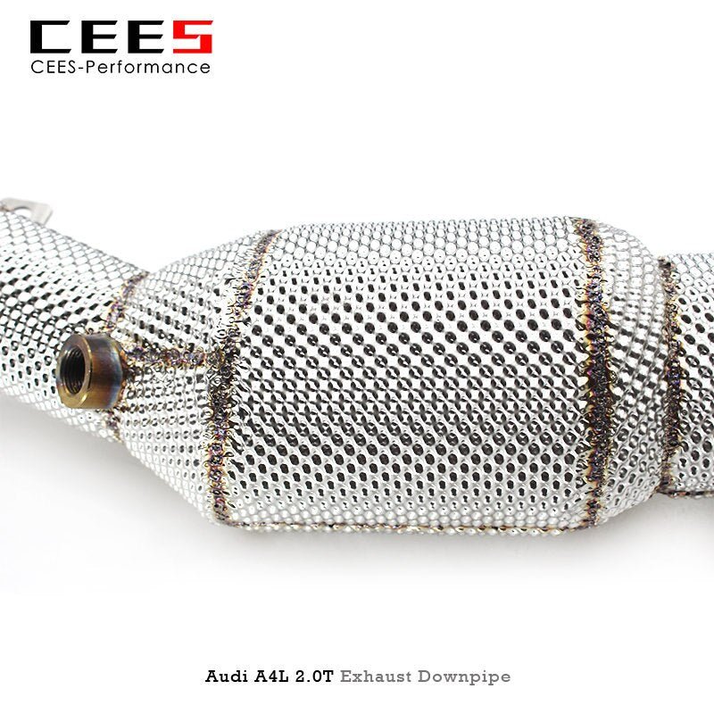 CEES Exhaust Downpipe For Audi A4L 2.0T 2020-2022 Stainless Steel Downpipe with catalyst High Performance Speed Exhaust System