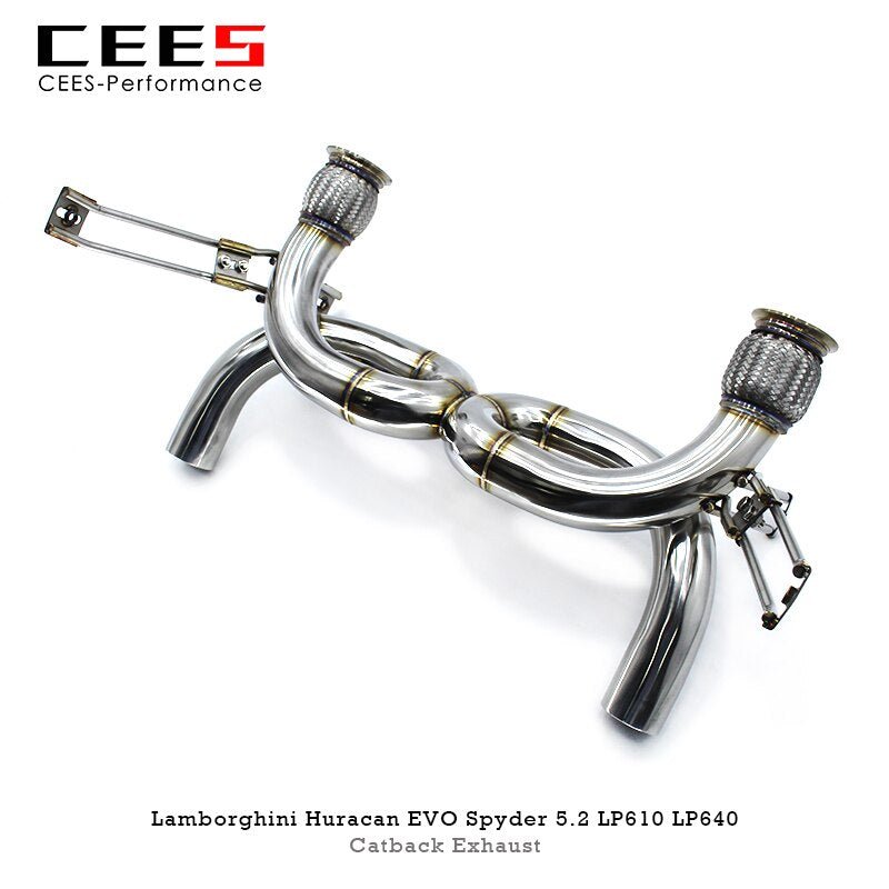 CEES Catback Exhaust For Lamborghini Huracan EVO Spyder 5.2 LP610 LP640 2019-2020 Stainless Steel  escape  Exhaust System