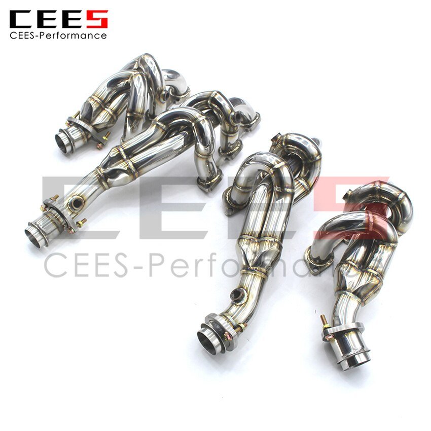 CEES Exhaust System For Ferrari 599 Exhaust manifold Headers Stainless Steel Test Pipe No cat Downpipe Car Accessories Manifold