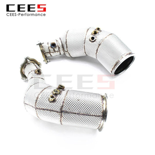 CEES Exhaust System For Audi RS4 RS5 2.9T Sport Catalytic Converters Performance Car Accessories With High Flow Cat Pipe