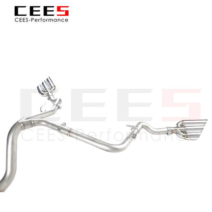 CEES StainlessSteel Exhaust System Performance Catback Front Pipe for Toyota Tundra  Auto Modification Electronic Valve Muffler