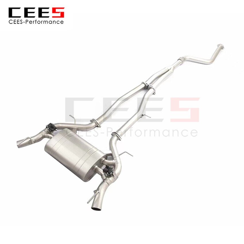 CEES Exhaust System For Cadillac CT4 2.0T Stainless Steel Valve Muffler Catback Escape Tubo Escape Coche Terminale Scarico Auto