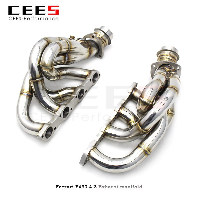 CEES Exhaust manifold For Ferrari F430 Spider 4.3L 2005-2011 Stainless Steel Automotive Performance Accessories Exhaust Pipe