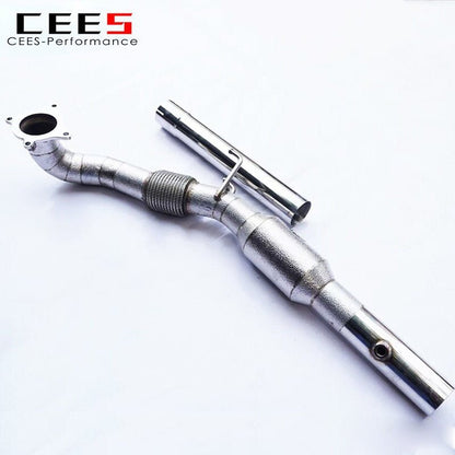 CEES Downpipe for VW GOLF GTI MK6 2.0T 2009-2013 Exhaust System Stainless Steel Pipe High Performance Exhaust No Cat Downpipe