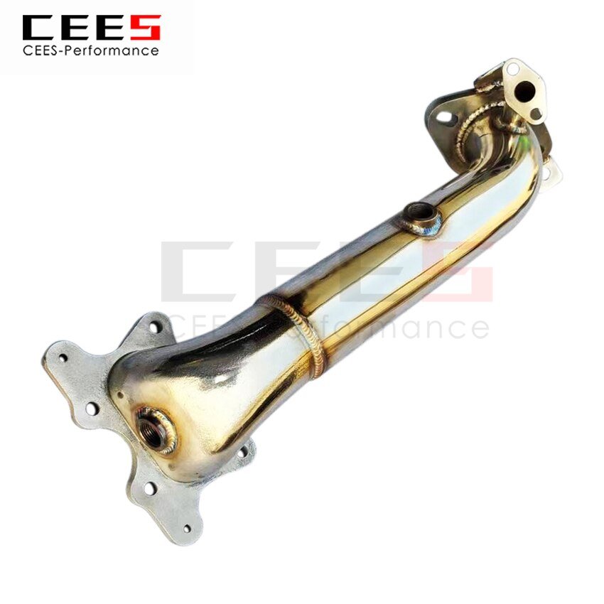 CEES Exhaust System For Honda Civic 2010-2016 1.8L FK8 Headers Without Catalyst No cat Downpipe Manifold Stainless Steel