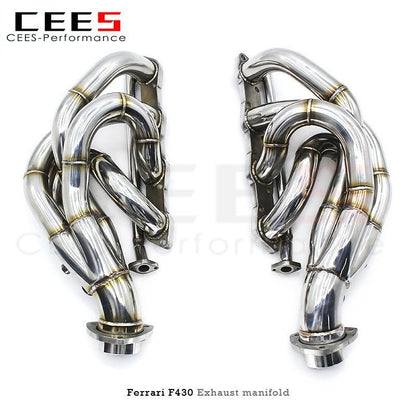 CEES Exhaust Manifolds For Ferrari F430/F430 Spider 4.3L 2005-2011 Stainless Steel Headers Exhaust System Assembly Parts