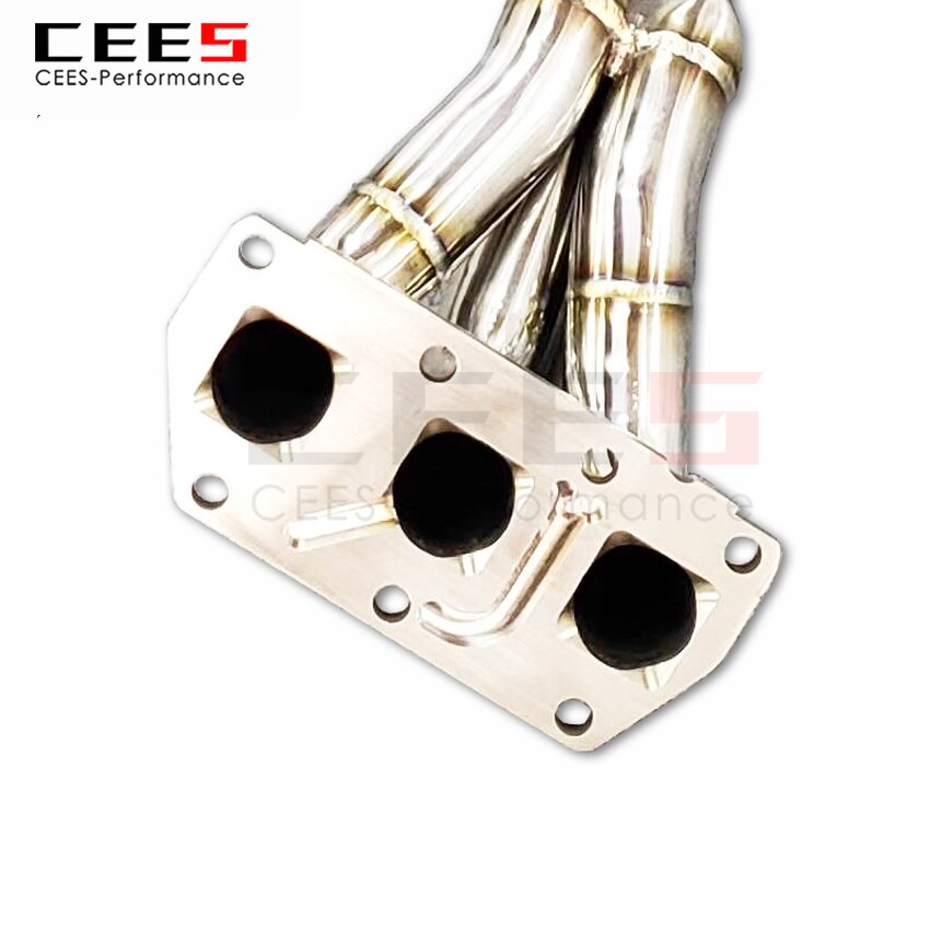 CEES Exhaust System For Volkswagen  VW  R32 Headers Stainless Steel Test Pipe No cat Downpipe Stainless Steel Car Parts