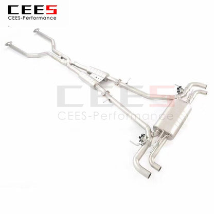 CEES Exhaust System For LEXUS LC500H 3.5L 2018-2023 Stainless Steel Valve Muffler Catback Escape Tubo Escape Coche Car Parts