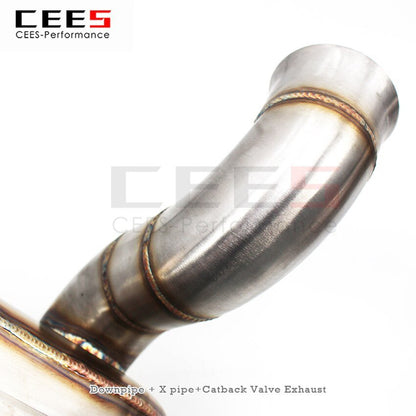 CEES Exhaust System For Ferrari California 4.3L Stainless Steel  Downpipe X pipe Catback Valve Exhaust Terminale Scarico Auto