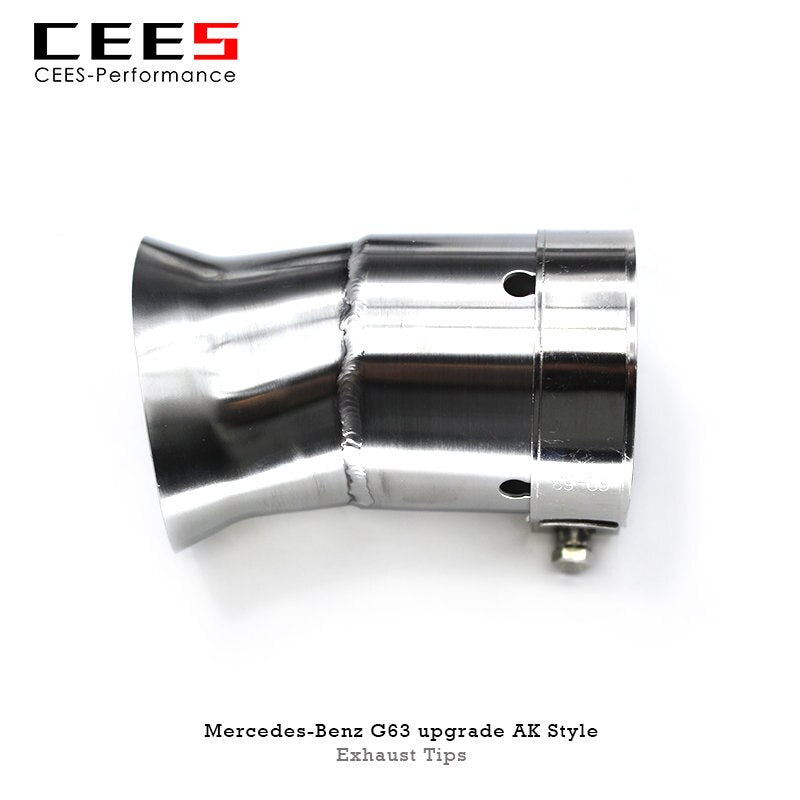 CEES Tail Throat For Mercedes-Benz G63 AMG upgrade AK Style Exhaust Tips SS304 Stainless Steel Car Exhaust System