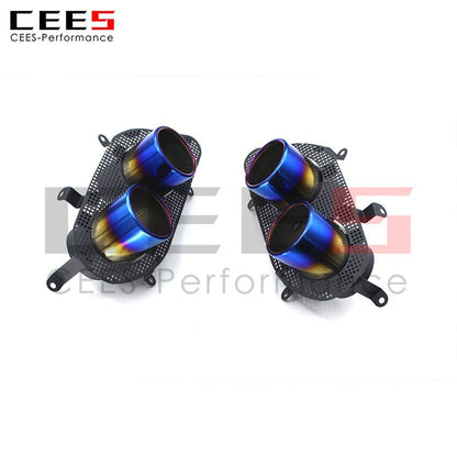 CEES Exhaust System For Ferrari 812 Titanium Tips Tail Throat Sortie Echappement Voiture Upgrade Car Accessories