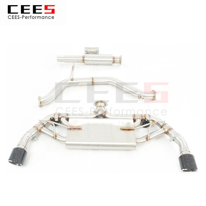 CEES Exhaust System For Volkswagen VW Golf 8  8GTI Catback Stainless Steel Valve Muffler Catback Escape Tubo Escape Coche