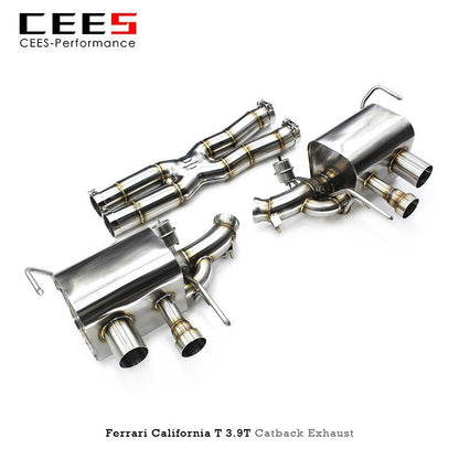 CEES Catback Exhaust For Ferrari California T 3.9T 2012-2018 Stainless Steel Exhaust valve control Exhaust System