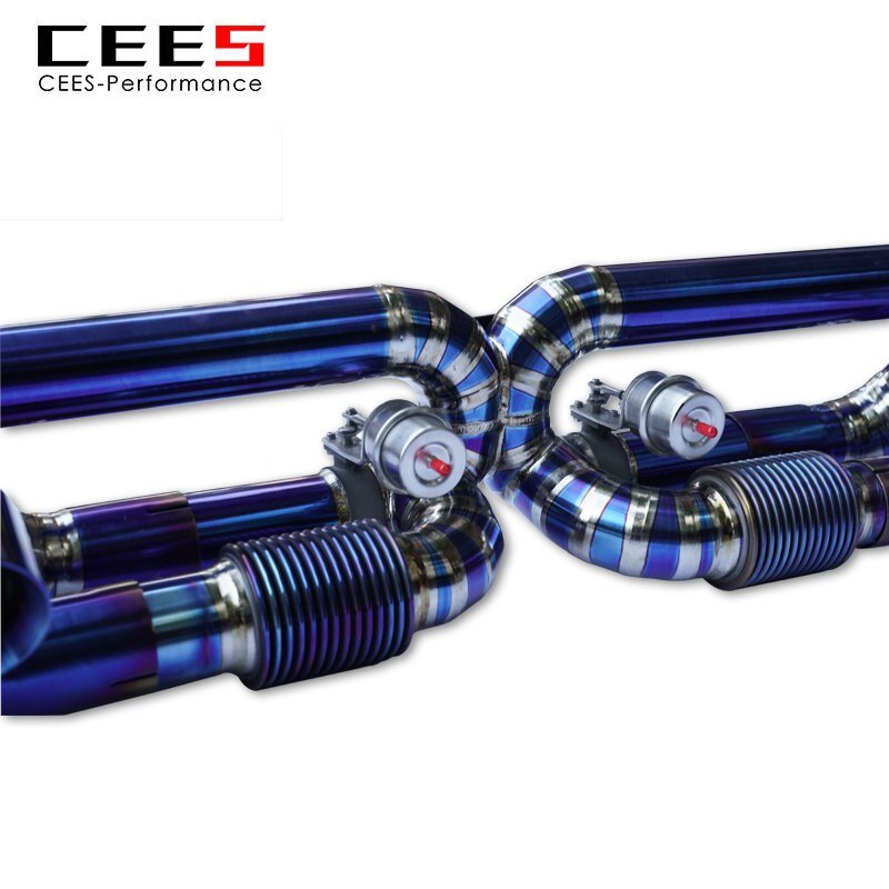 CEES Catback Exhaust for PORSCHE 911 991.1 3.4L/3.8L 2012-2015 Titanium Alloy Valve Muffler Exhaust Pipe High Performance Escape