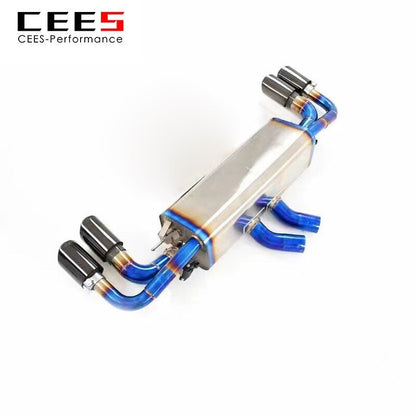 CEES Catback Exhaust for PORSCHE Cayenne 971 2.9 3.0 2017-2019  Titanium Alloy Performance Valve Exhaust System Exhaust Downpipe