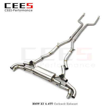 CEES Catback Exhaust Muffler for BMW X7 4.4TT 2019-2022 Tuning Stainless Steel High Performance Escape Catback Exhaust System