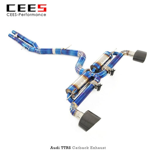 CEES Catback Exhaust for Audi TTRS/RS3 2.5T 2018-2022 Titanium Alloy High Performance Escape Valve Muffler Exhaust System