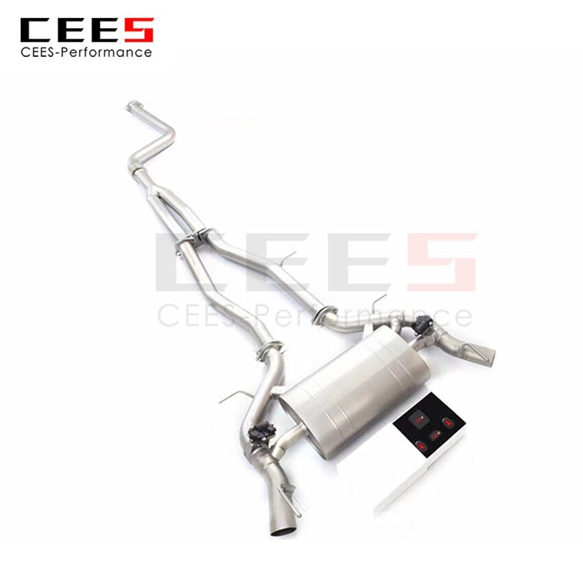 CEES Exhaust System For Cadillac CT4 2.0T Stainless Steel Valve Muffler Catback Escape Tubo Escape Coche Terminale Scarico Auto