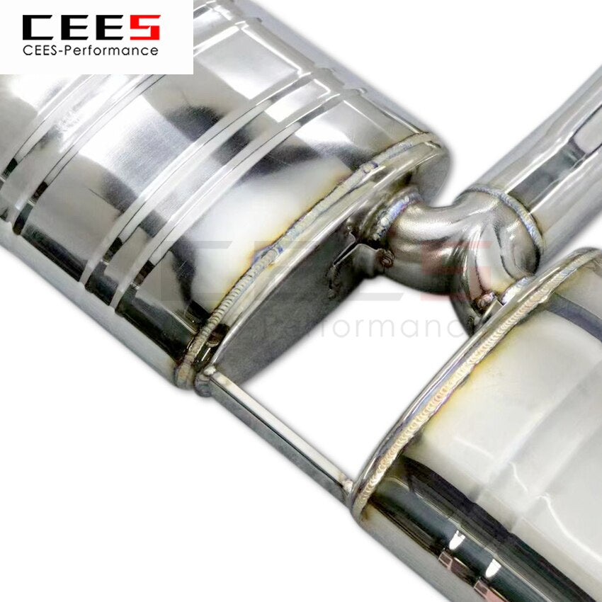 CEES Exhaust System For Volkswagen VW golf 7 7.5 Catback Stainless Steel Valve Muffler Catback Escape Tubo Escape Coche Car Part