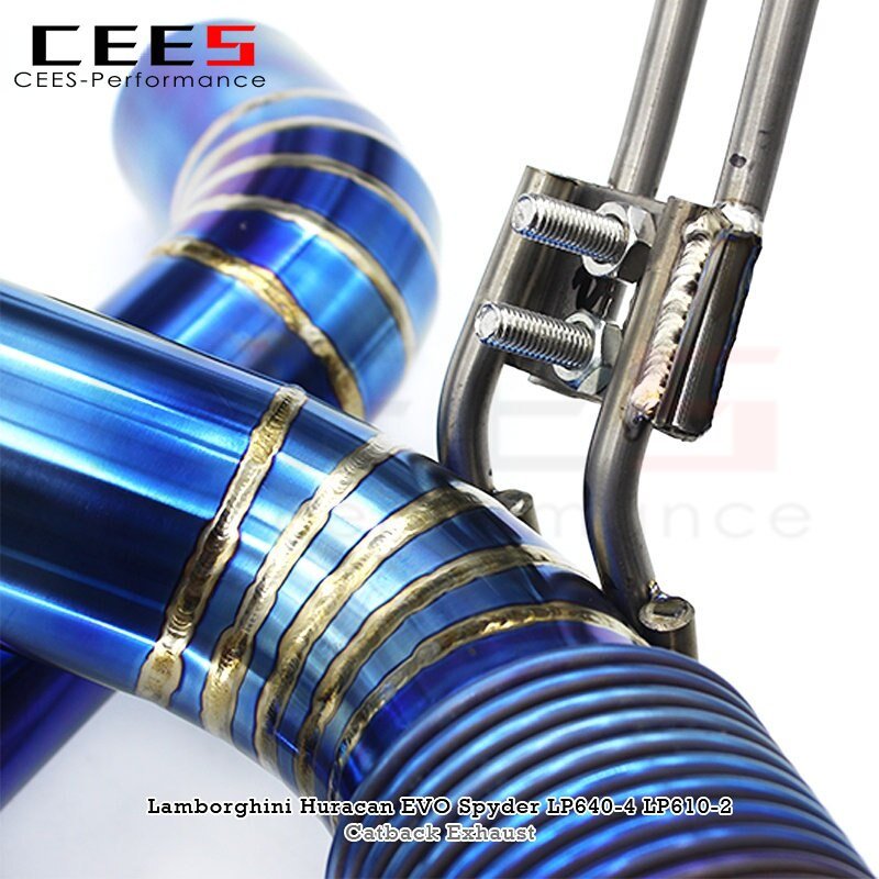 CEES Catback Exhaust for Lamborghini Huracan EVO Spyder 5.2 LP610 LP640 2019-2020 Performance Titanium Exhaust Pipe Assembly