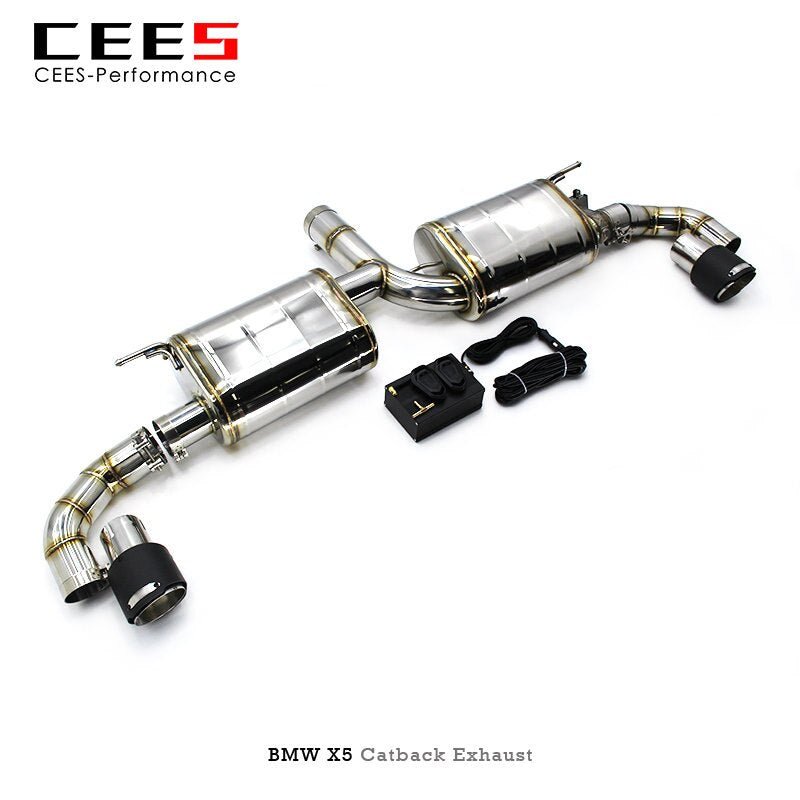 CEES Catback Exhaust For BMW X5 F15 3.0T N55 2014-2018 Racing Car Muffler Exhaust Pipe Stainless Steel  Exhaust System