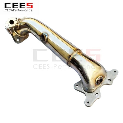 CEES Exhaust System For Honda Civic 2010-2016 1.8L FK8 Headers Without Catalyst No cat Downpipe Manifold Stainless Steel