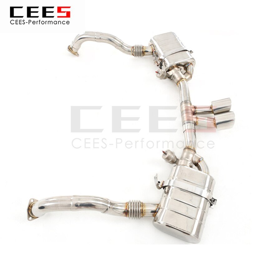 CEES Exhaust System For Porsche 987 Stainless Steel Tail Throat Kit Exhaust Stainless Steel Terminale Scarico Auto Car Parts