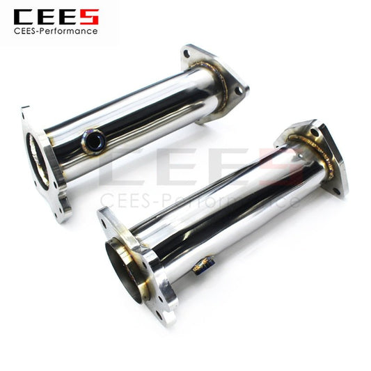 CEES Exhaust System For Chevrolet CorvetteC8 Downpipe Headers high performance  Without Catalyst No cat Manifold Stainless Steel