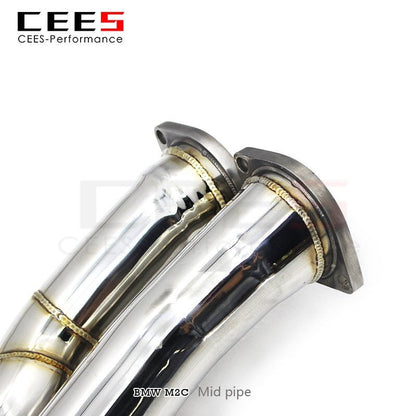 CEES Equal Length Mid pipe For BMW M2C S55 3.0T 2018-2022 Stainless Steel Automotive Performance Accessories Exhaust Pipe