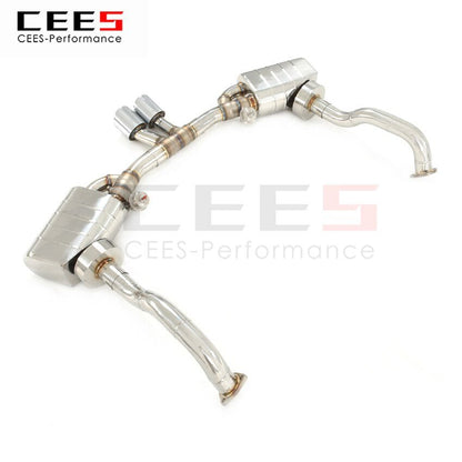 CEES Exhaust System For Porsche Boxster 98 Catback Stainless Steel Valve Muffler Catback Escape Tubo Escape Coche