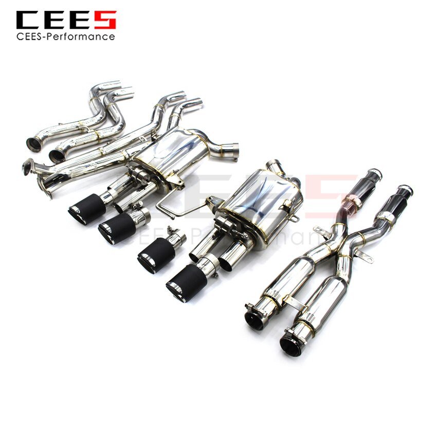 CEES Exhaust System For BMW M3 E92 4.0L Stainless Steel Valve Muffler Catback Escape Tubo Escape Coche Terminale Scarico Auto