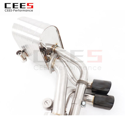 CEES Exhaust System For Porsche 991 1 3.43.8 Catback Stainless Steel Valve Muffler Catback Escape Tubo Escape Coche