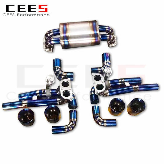 CEES Catback Exhaust for Ferrari F430 4.3 2005-2009 Titanium Exhaust Pipe Valve Muffler High Performance Car Exhaust System