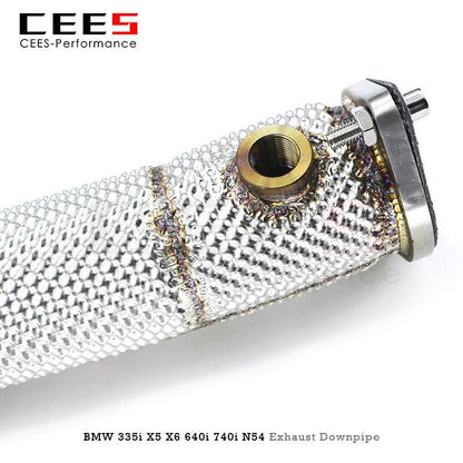 CEES Downpipe For BMW 730/740 N54 3.0T 2011-2012 Stainless Steel Pipe Exhaust Downpipe Without Catalyst Car Exhaust System