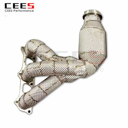 CEES Exhaust System For Porsche 911 GT3 Headers Stainless Steel Test Pipe No cat Downpipe Stainless Steel Car Parts