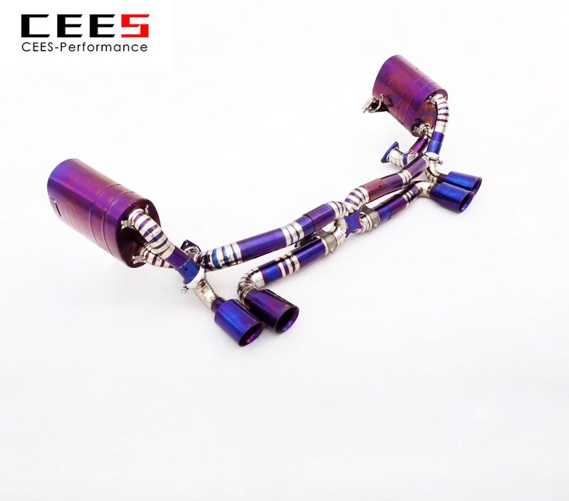 CEES Catback Exhaust for PORSCHE 911 (997.1/997.2) 3.8 2004-2012 Performance Titanium Alloy Valve Muffler Exhaust System