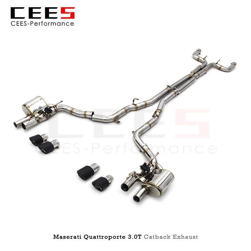 CEES Exhaust System For Maserati Quattroporte 3.0T 2013-2016 Stainless Steel exhaust pipe Racing Car Catback Muffler Pipe Escape