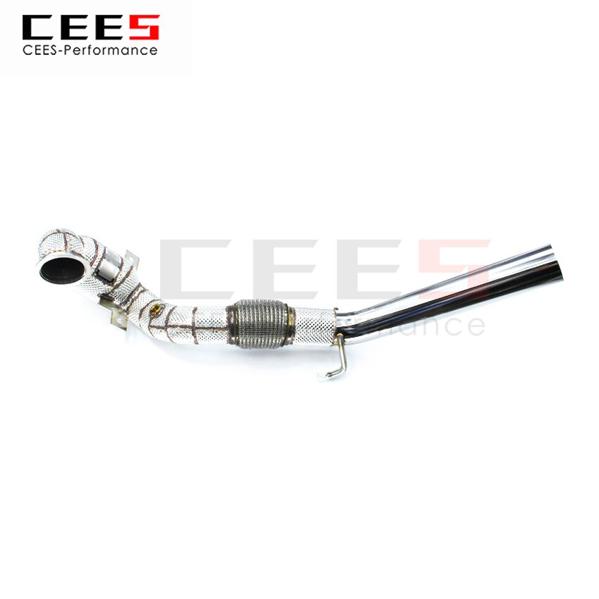 CEES Exhaust System For Volkswagen VW golf 7 GTI Headers With Catalyst Test Pipe Converter High Flow Catted Exhaust Downpipe