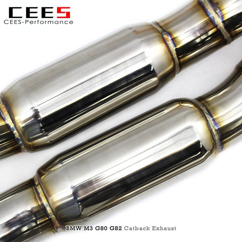 CEES Catback Exhaust for BMW M3 G80 3.0T 2020-2025 high Performance Stainless Steel Valve Muffler Exhaust System Mid Pipe Escape