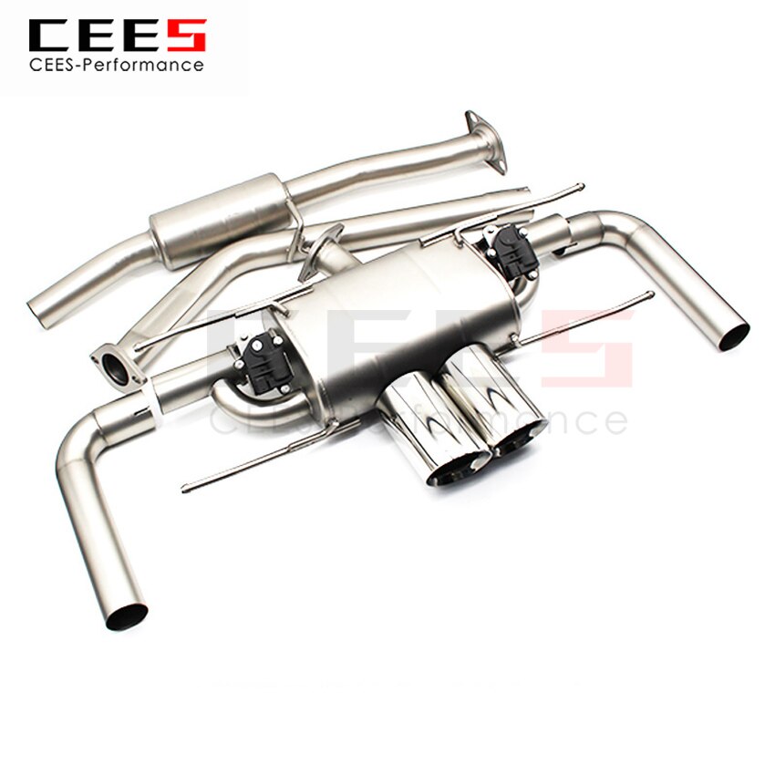 CEES Exhaust System For TOYOTA 86 Catback Stainless Steel Valve Muffler Catback Escape Tubo Escape Coche