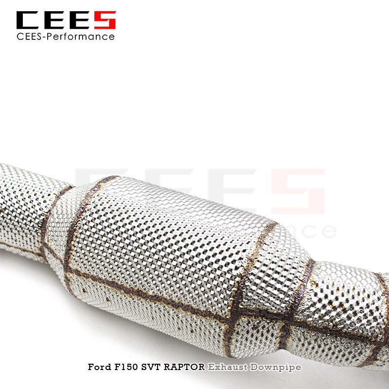 CEES Catalytic Con For Ford F150 SVT RAPTOR 3.5TT 2015-2019 Performance Exhaust System Stainless Steel Downpipe Without Catalyst