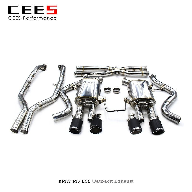 CEES Catback Exhaust for BMW M3 E92 4.0L 2008-2013 Performance Valve Exhaust Pipe Muffler Stainless Steel Escape Exhaust System