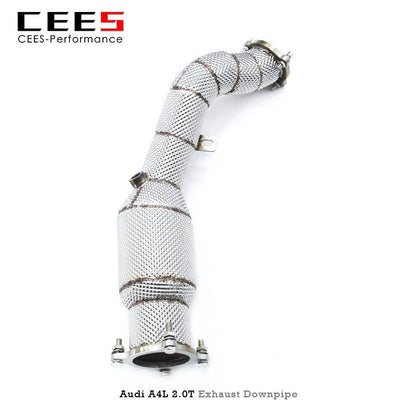 CEES Exhaust Downpipe For Audi A4L 2.0T 2020-2022 Stainless Steel Downpipe with catalyst High Performance Speed Exhaust System