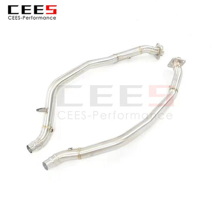 CEES Exhaust System For Jaguar XJL 3.0T Headers With/Without Catalyst Test Pipe Converter High Flow Catted Exhaust Downpipe